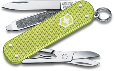 Нож швейцарский 5 функций, 58 мм, желтый Victorinox Classic SD Alox Colors Lime Twist