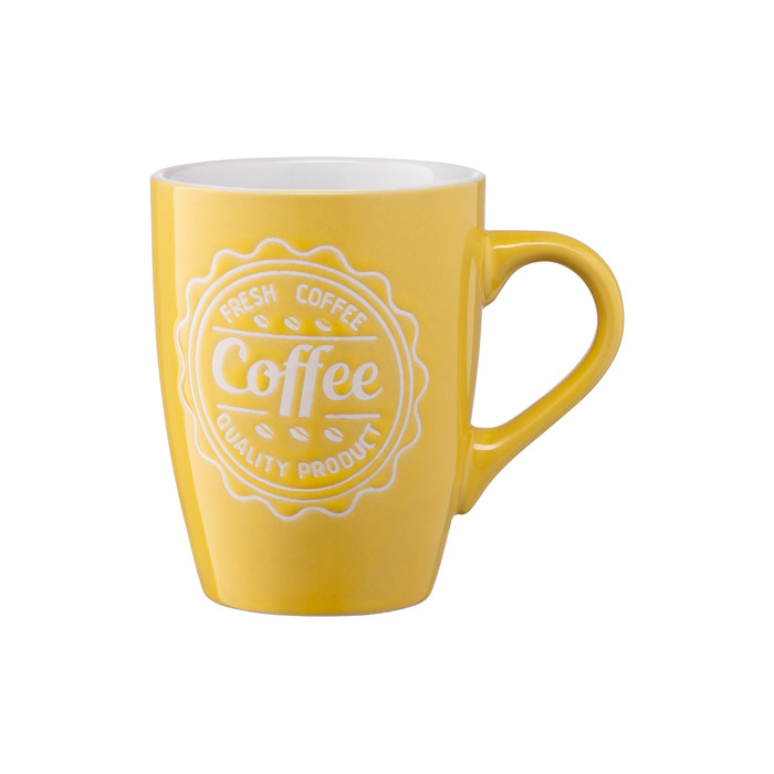 ARDESTO Чашка Coffee, 330 мл, жовта, кераміка