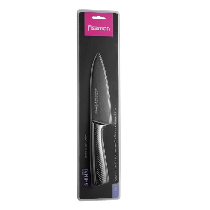 Нож поварской Fissman SHINAI graphite 15 см (2483)