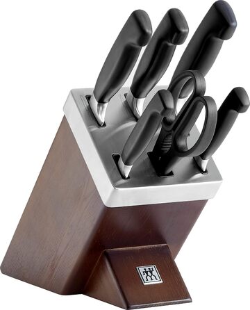 Набор ножей с блоком, 7 предметов, коричневый Four Star Zwilling