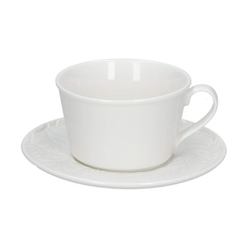 Чашка для чая с блюдцем La Porcellana Bianca BOSCO, фарфор, 180 мл