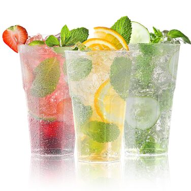 Набор многоразовых стаканов 50 шт 400 мл AOLUXLM