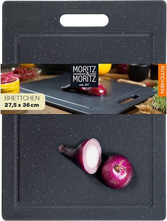 Доска разделочная, пластиковая 36 x 27,5 см, черная Moritz & Moritz