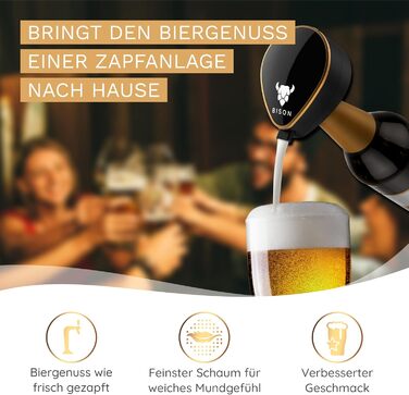 Ультразвуковая насадка для бутылок пива, подарок для мужчин BISON