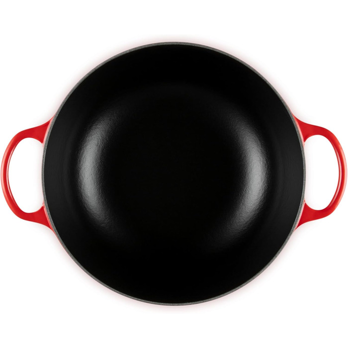 Чавунна каструля Le Creuset Signature, 26 см, 4,1 л, для всіх типів плит та індукції (Кишенево-червоний)