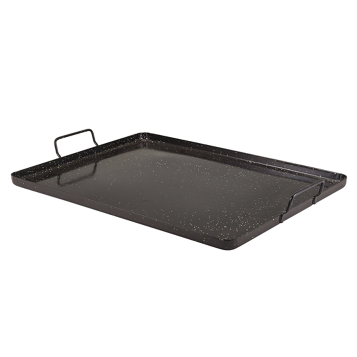 Поднос прямоугольный 42*32 см, эмалированный, черный, GenWare