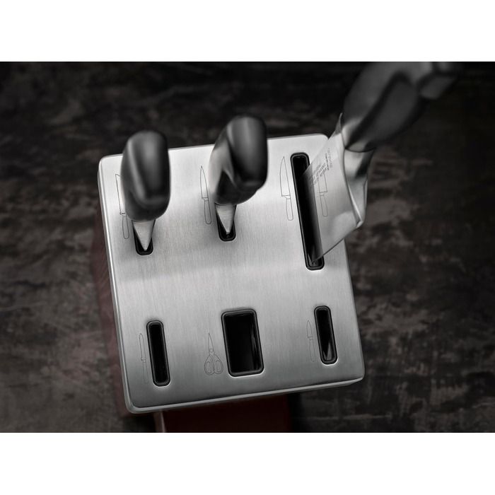 Набор ножей с блоком, 7 предметов, коричневый Four Star Zwilling
