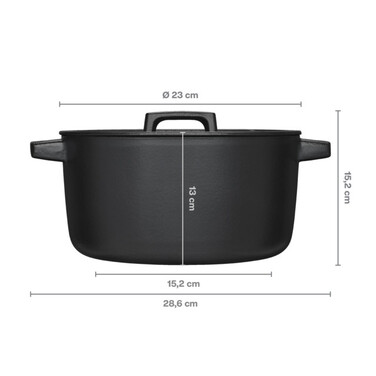 Кастрюля чугунная Fiskars Folken 4л (1075698)