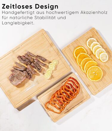 Набір обробних дощок із натурального бамбука 3 шт Deco haus