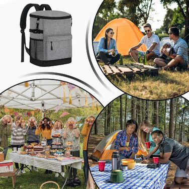 Терморюкзак 17 л сірий Dtaigou