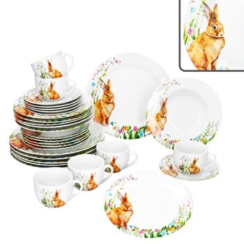 Набір посуду 30 предметів на 6 осіб до Великодня MamboCat