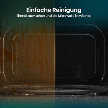Мікрохвильова піч Hisense H20MOBP1HI / 700 Вт / InverterTech / Керамічне покриття / Преміальне скло / Виготовлена на замовлення, багатофазне приготування / Функція розморожування / 5 рівнів потужності / Блокування від дітей / Чорна (23 л, цифрове керуванн