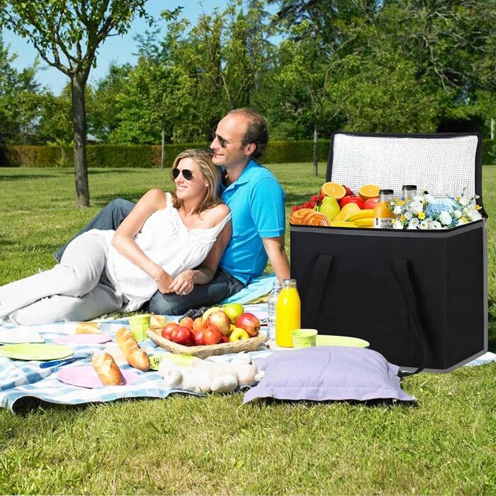 Велика термосумка 30 л чорна DSDCDJ