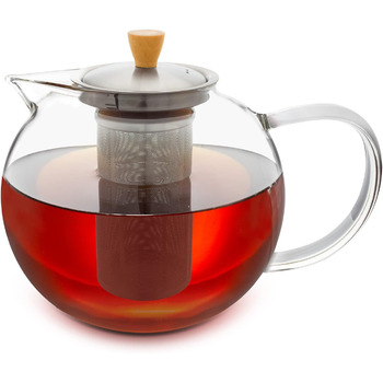 Чайник заварювальний скляний 1,8 л з фільтром для чаю Vialex