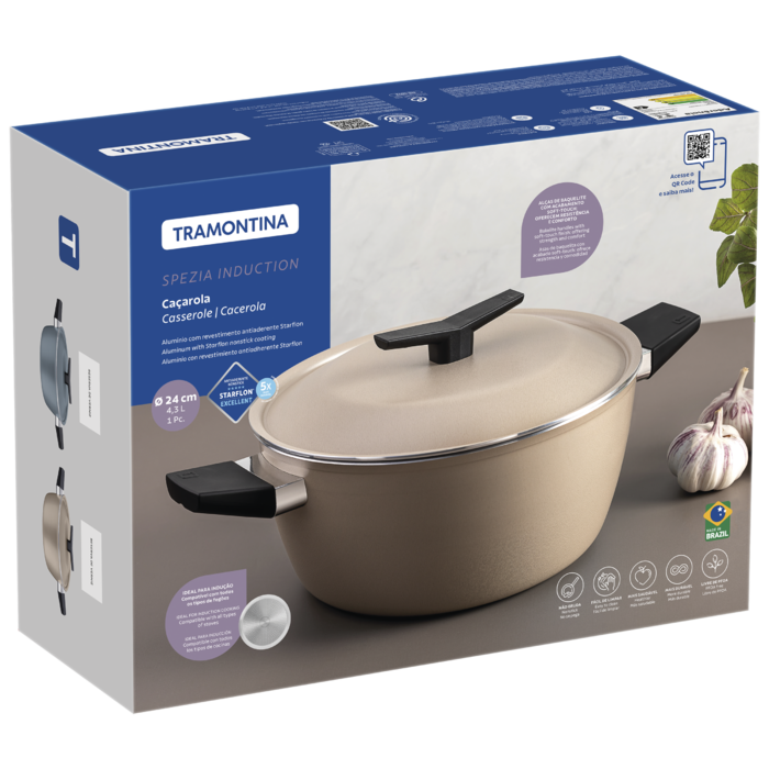 Каструля Tramontina Spezia Blue (4.3 л) 24см (7096827)