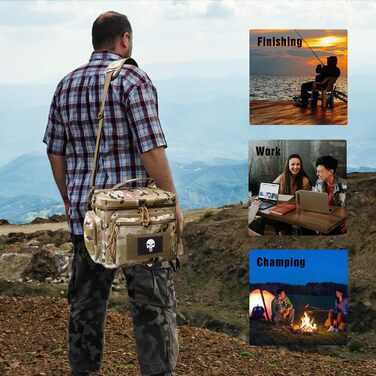 Термосумка 12,3 л коричневий камуфляж Bunnychic