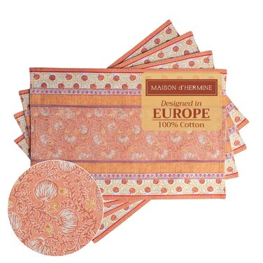 Бавовняні килимки для серветок, набір з 4 шт. , декоративні килимки для серветок, пасхальні килимки, що миються, для свят, вечерь, весни, літа (33 см x 48 см) (15 - Свято врожаю), 39Hermine 100