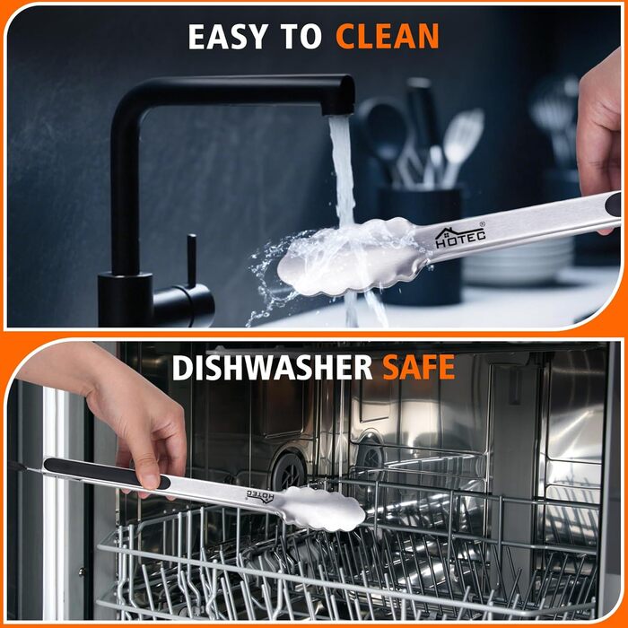 Щипці для гриля з нержавіючої сталі Hotec