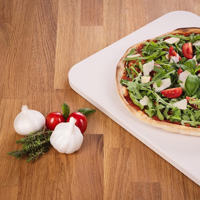 Камінь для піци Blumtal для духовки та гриля - прямокутний, виготовлений з кордієриту, витримує температуру до 900C - камінь для піци для хліба та піци 38 x 30 x 1,5 см