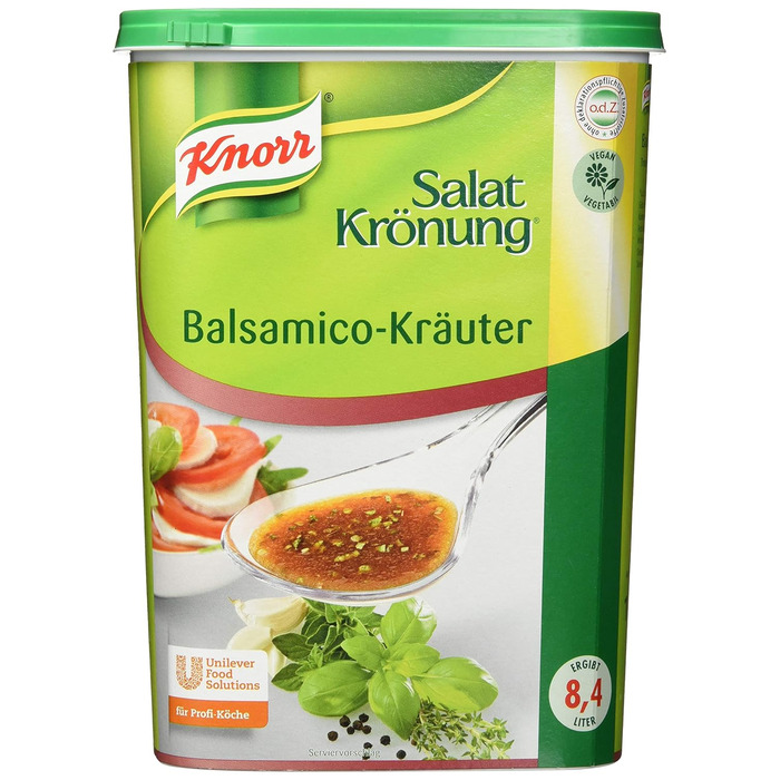 Заправка для салату Knorr Art (Легко готується, універсальна заправка для салату) 1 упаковка (1 x 1 кг) (Бальзамічний оцет, 1 кг (1 упаковка))