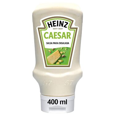 Заправка для салату Heinz, соус Цезар, велика пляшка-дозатор 400 мл
