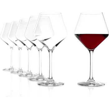Бокалы для белого вина Revolution 365 мл I Набор бокалов для белого вина Набор из 6 шт. I Noble Crystal Glass I Бокалы для вина Безопасная для посудомоечной машины I Набор бокалов для белого вина Ударопрочный I Высочайшее качество (бокалы для красного вин