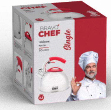 Чайник Bravo Chef Single, 2.5 л (6910858)
