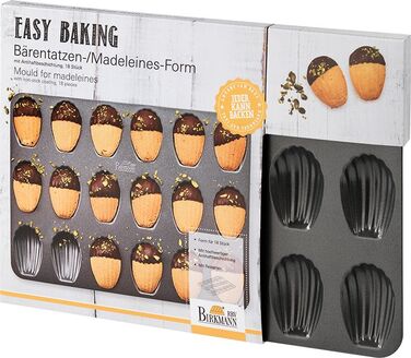 Форма для выпечки печенья Мадлен, 45 x 28 x 1,5 см, Easy Baking RBV Birkmann