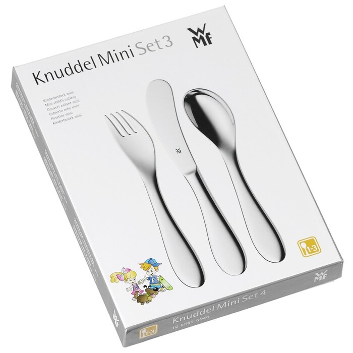 Набор детских столовых приборов mini 3 предмета Knuddel Kinderartikel WMF