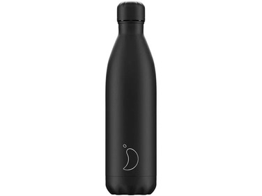 Вакуумна пляшка для води 0,75 л, чорна Monochrome All Black CHILLYS