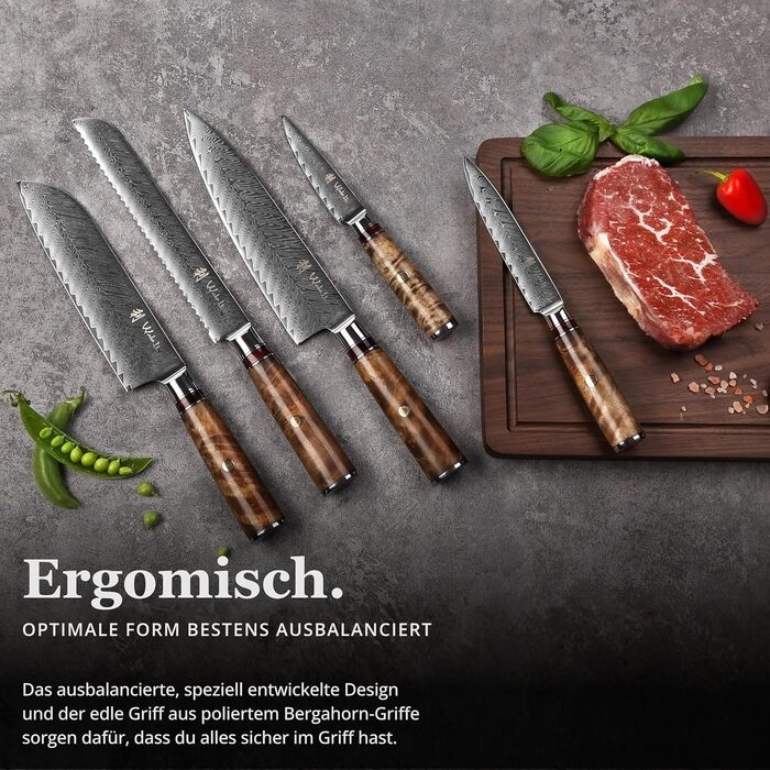 Набір кухонних ножів 6 шт Wakoli