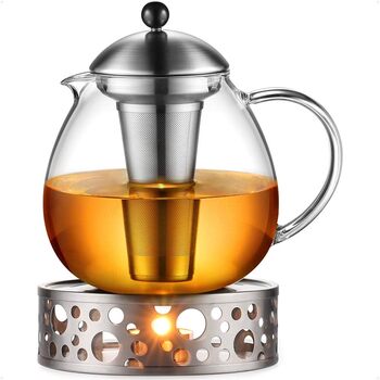колір: срібний чайник type2 з підігрівачем