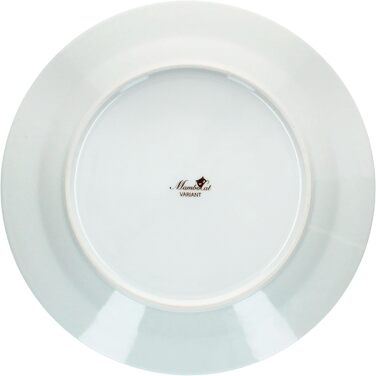 Набір із 6 тарілок для торта MamboCat Variant Floral Барвисті порцелянові тарілки для сніданку на 6 осіб Барвисті маленькі тарілки для салату, десерту та інших страв на сніданок, обід, каву та вечерю (плоскі тарілки для вечері)