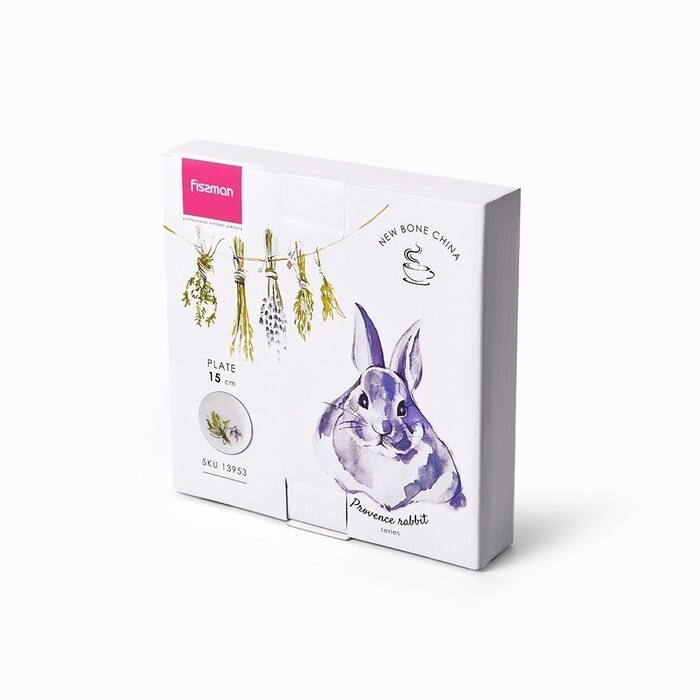 Тарілка Fissman PROVENCE RABBIT 15 см порцеляна (13953)