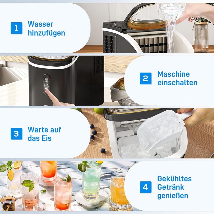 Льодогенератор 1,5 л 160 Вт HOMCOM