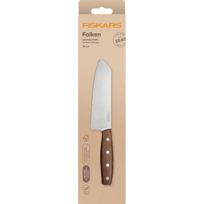 Ніж Santoku Fiskars Folken FSC 16 см (1075694)