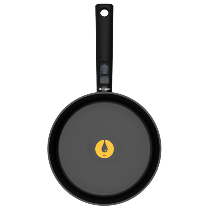 Сковорода зі знімною ручкою Ringel Grey Line 24 см (7138157)