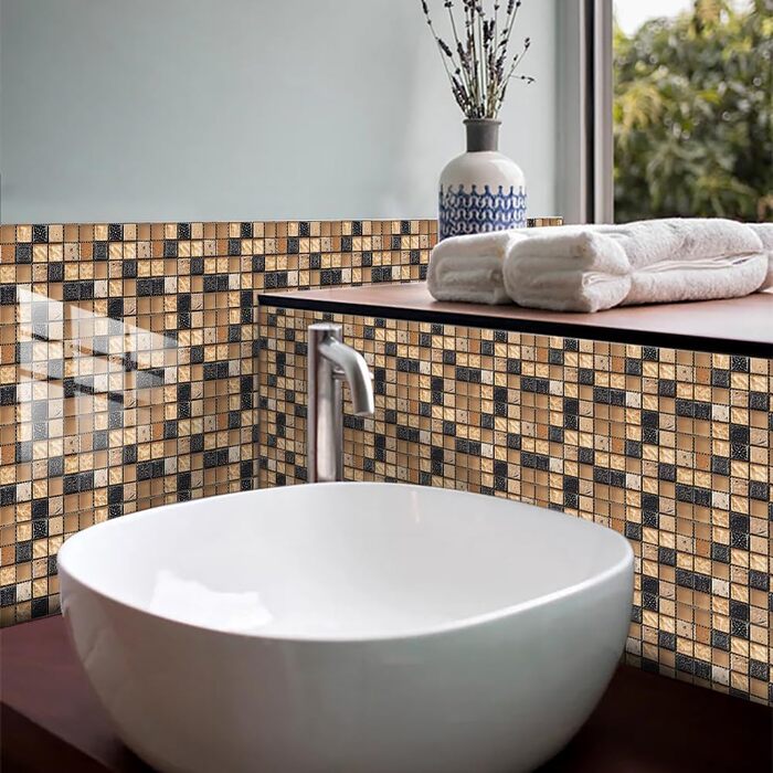 Наклейки на плитку від бризків 15 x 15 см 10 шт RMJCXYS