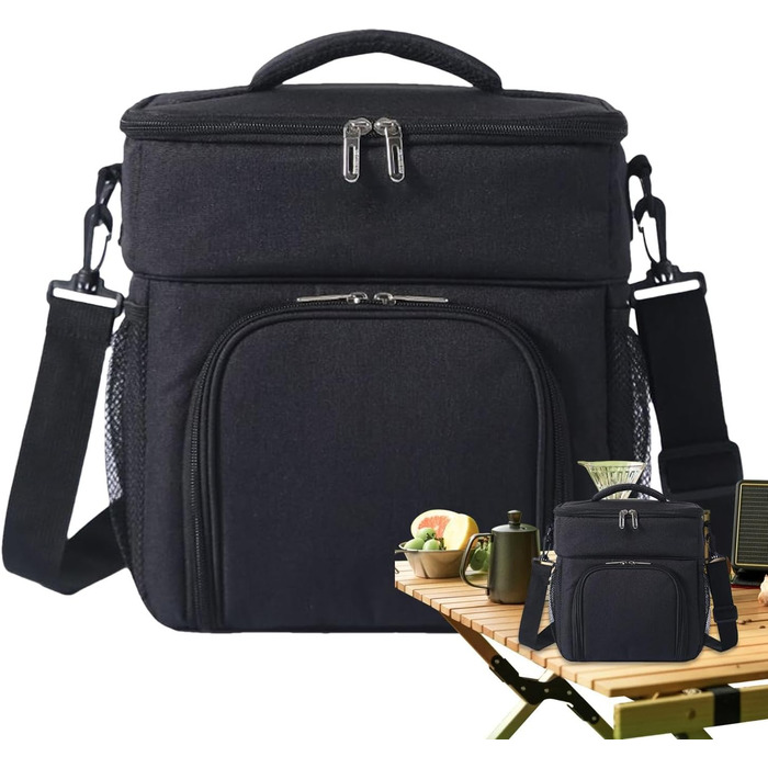 Термосумка 14 л чорная Generisch