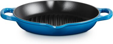 Чавунна сковорода-гриль квадратна 26 см, синій Марсель Signature Le Creuset