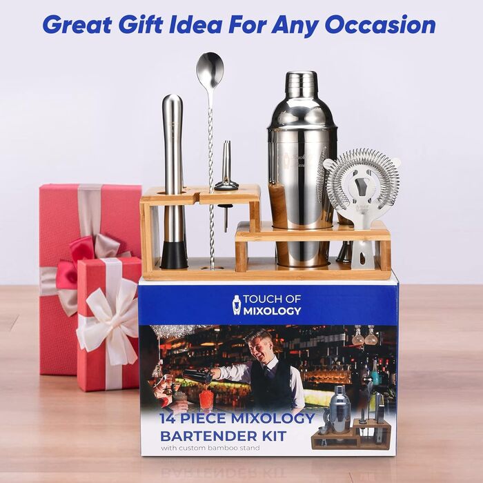 Набір бармена для коктейлів 14 предметів Touch of Mixology