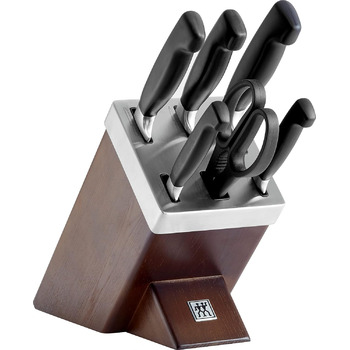 Набор ножей с блоком, 7 предметов, коричневый Four Star Zwilling