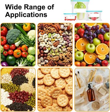 Вакуумные пакеты 70 пакетов 10 х 20/15 х 23/27 х 30 см KineticKraft