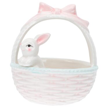 Керамічна декоративна фігурка зайчика до Великодня ABOOFAN