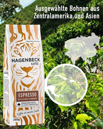 Кава - Кав&39ярня - Смажена кава - Мелені кавові зерна - 250 г - 100 арабіка - Ароматна - Традиційна кавова суміш (Еспресо, 250 г (1 упаковка))