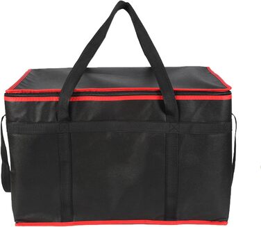 Великі ізольовані харчові контейнери, складна конструкція, термозберігання, водонепроникні, кемпінговий посуд, незамінний, міцна термосумка для пікніка, червона