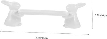 Керамічний сервірувальний піднос з милими кролики 31 х 10 см VICASKY