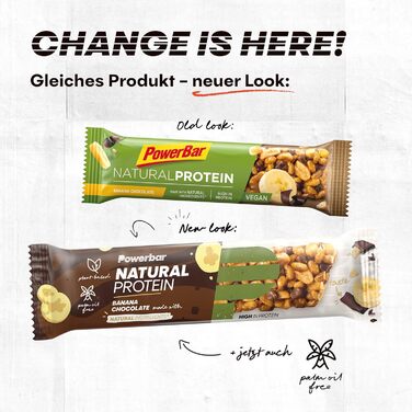 Протеїнові батончики Natural Protein, 24 x 40 г Банан-шоколад Powerbar