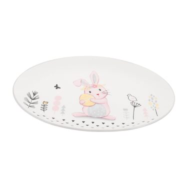 Керамическая тарелка с кроликом 28 см FUNOMOCYA
