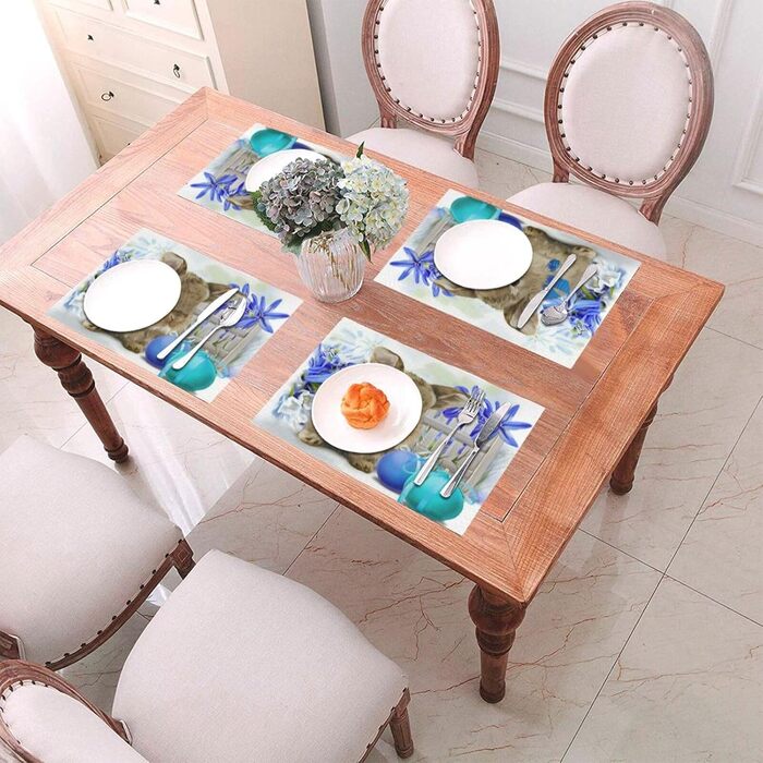 Подставка для стола с мотивом пасхального кролика 6 шт 30 х 45 см UNIOND